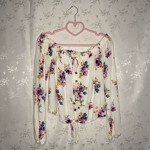 Floral long sleeve top/blouse
